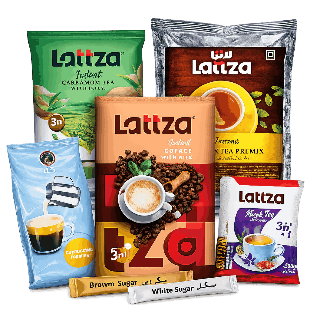 Lattza coffee and tea premixes